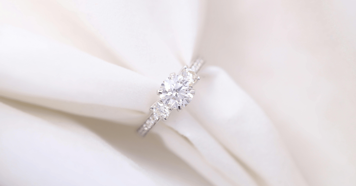 Pear Shaped Diamond Ring