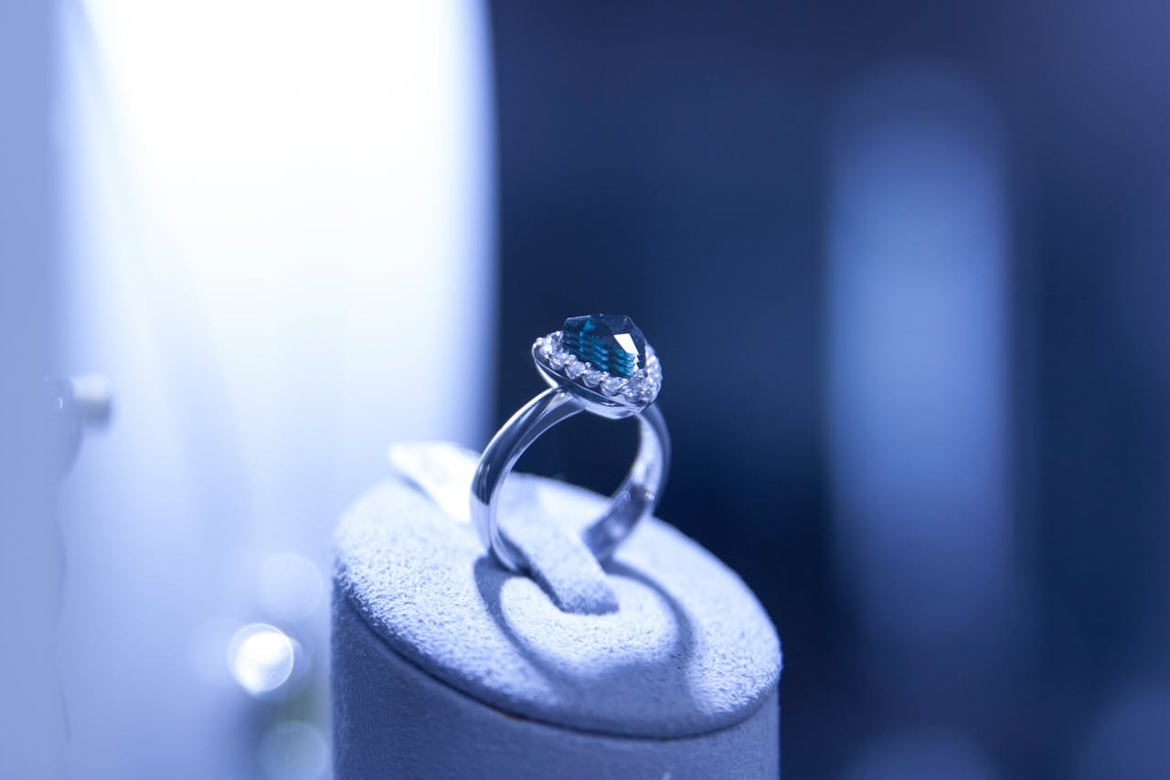 wedding ring and engagement ring